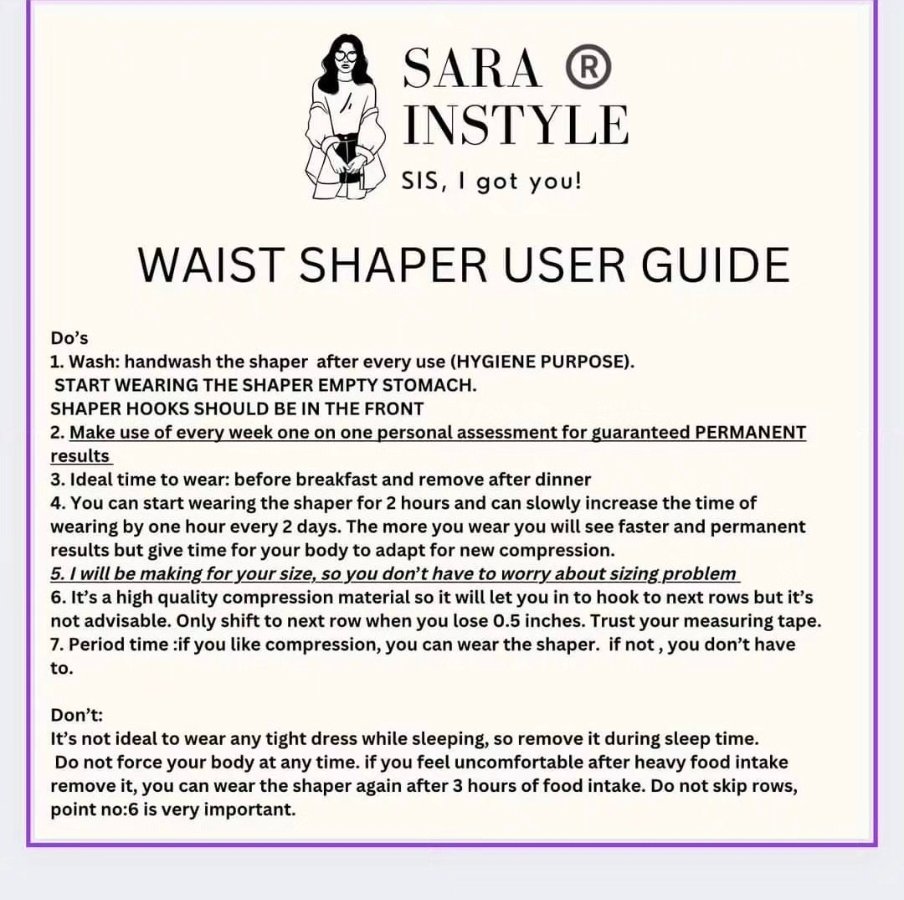 Customised waist shaper - Image 3