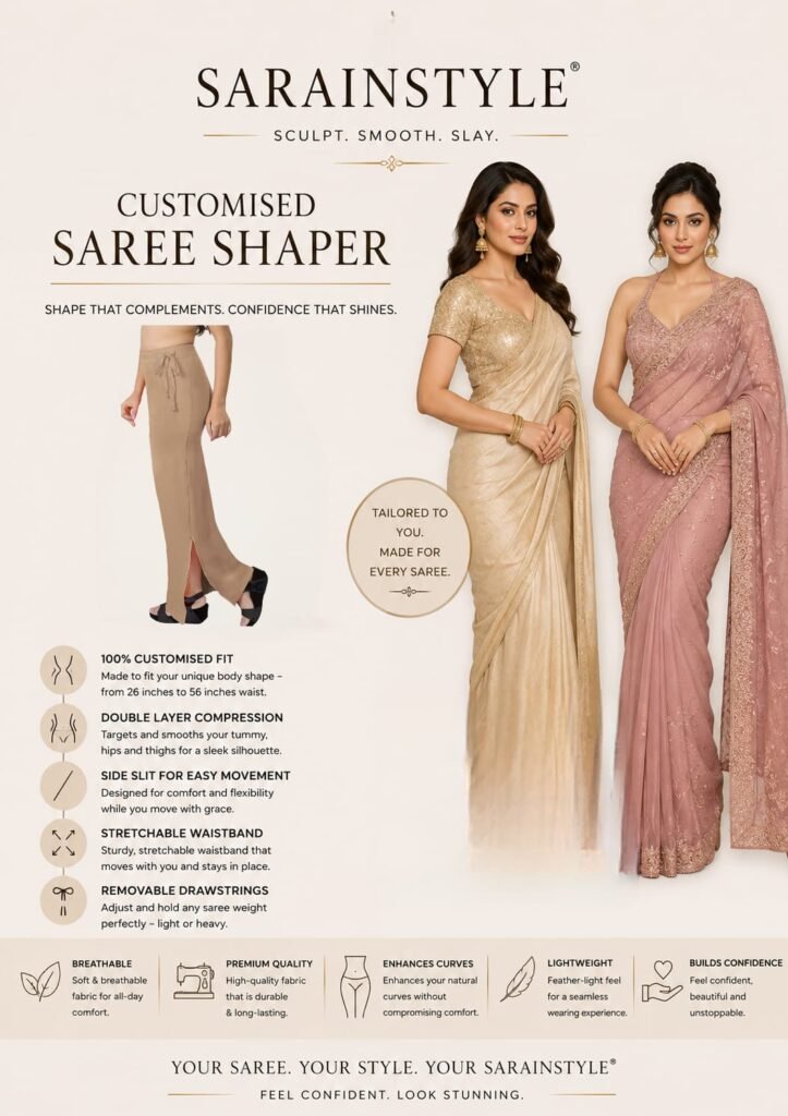 Customised saree shaper